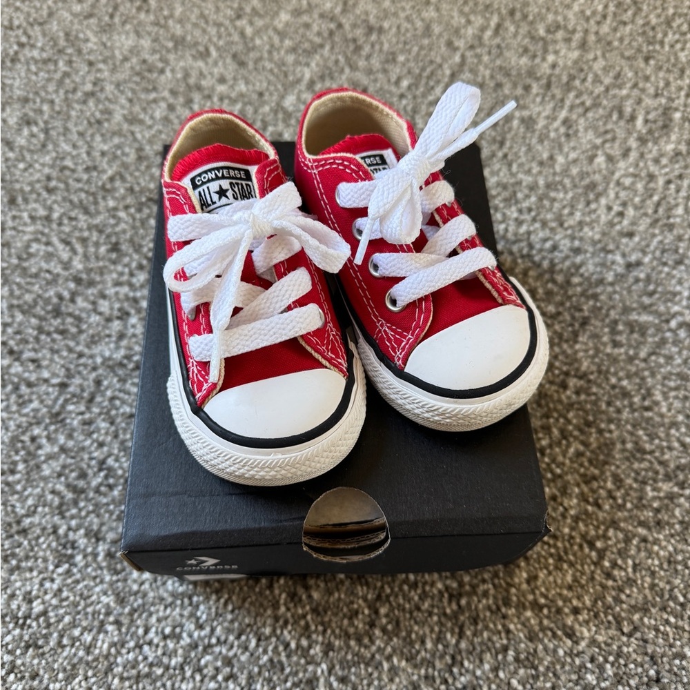 Infant size 4 Converse Red Sneakers